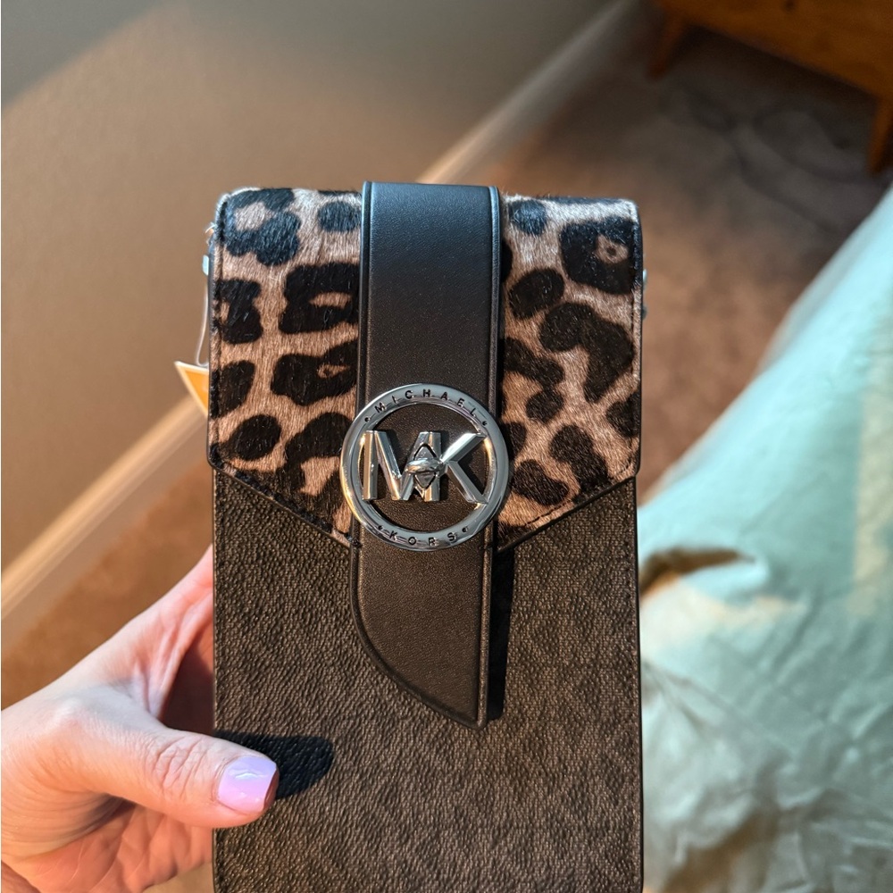 Michael Kors Leopard Print Crossbody Bag